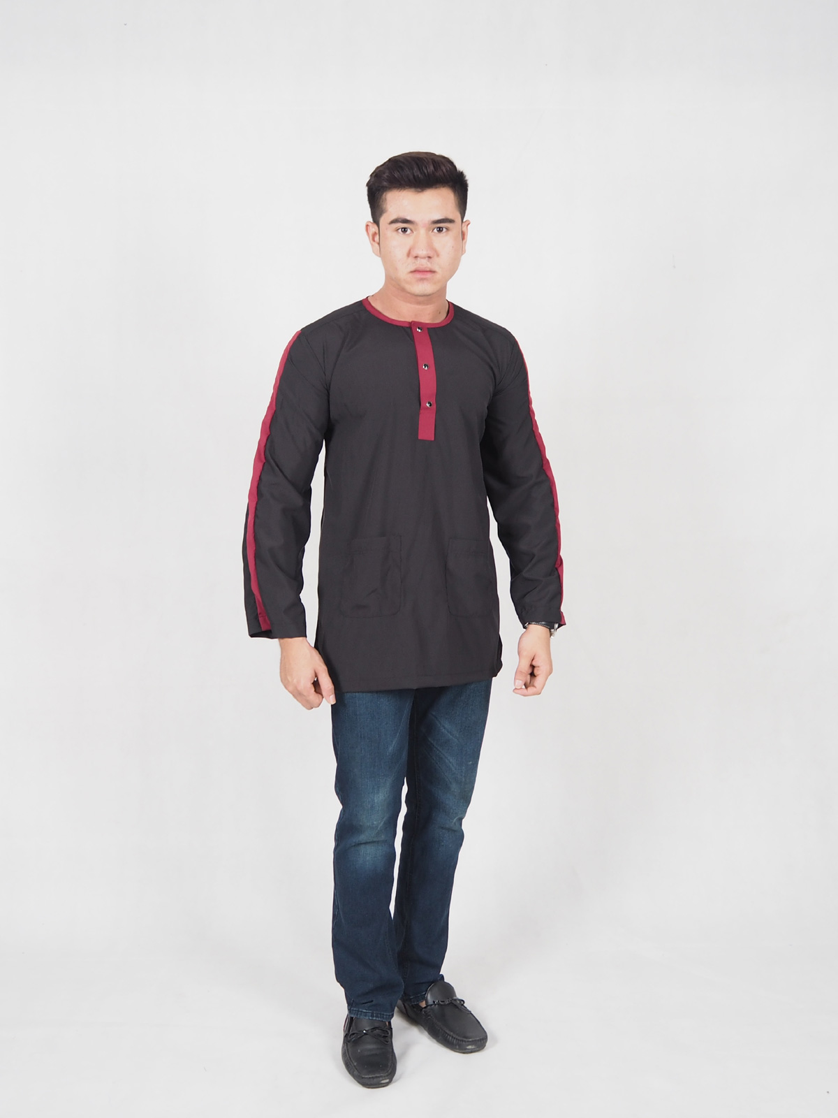 SW4611 Men Kurta Black