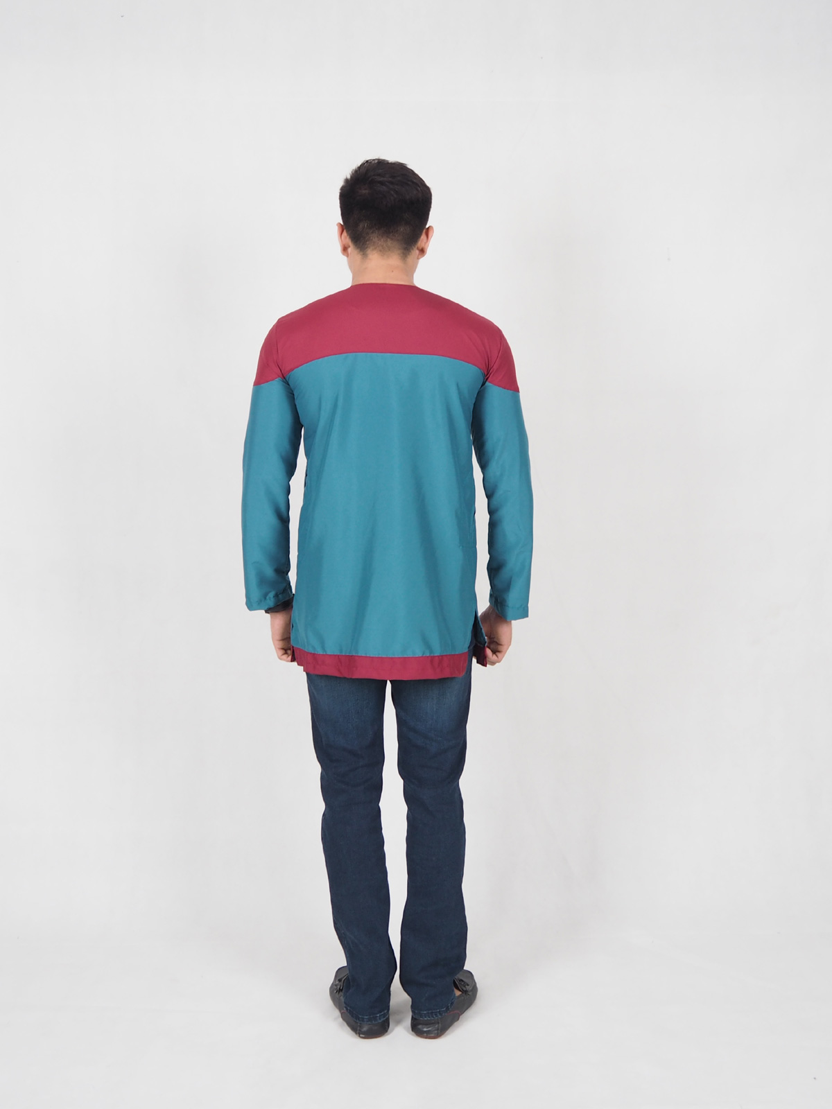 SW4613 Men Kurta Turquoise