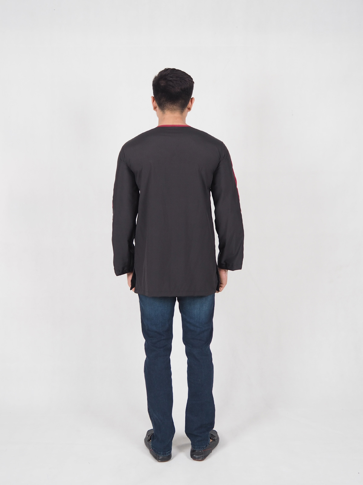 SW4614 Men Kurta (Plus Size) Black