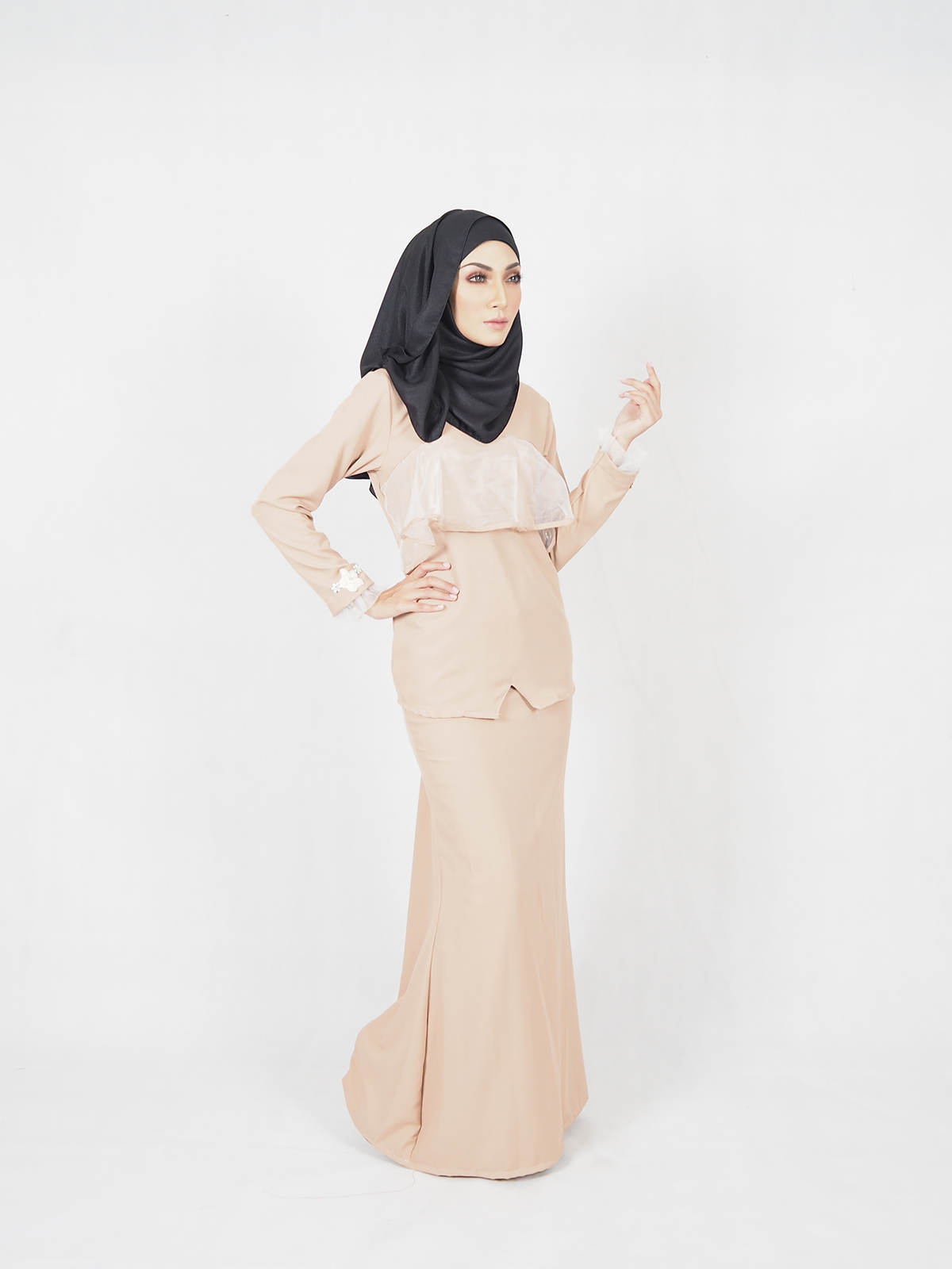 SW4622 Baju Kurung (Breastfeeding) Dark Brown