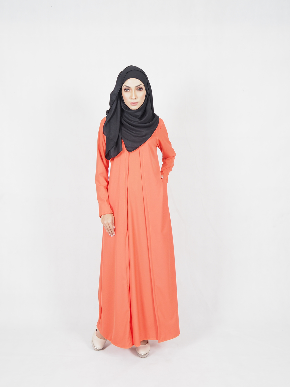 SW4624 Jubah (Breastfeeding) Orange