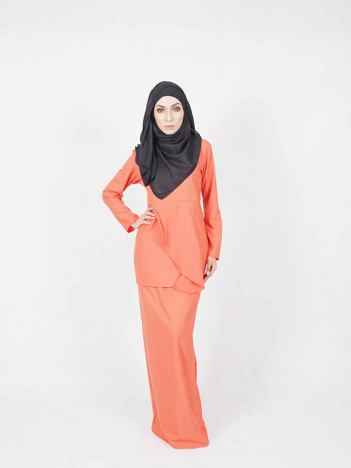 SW4635 Baju Kurung (Breastfeeding) Orange