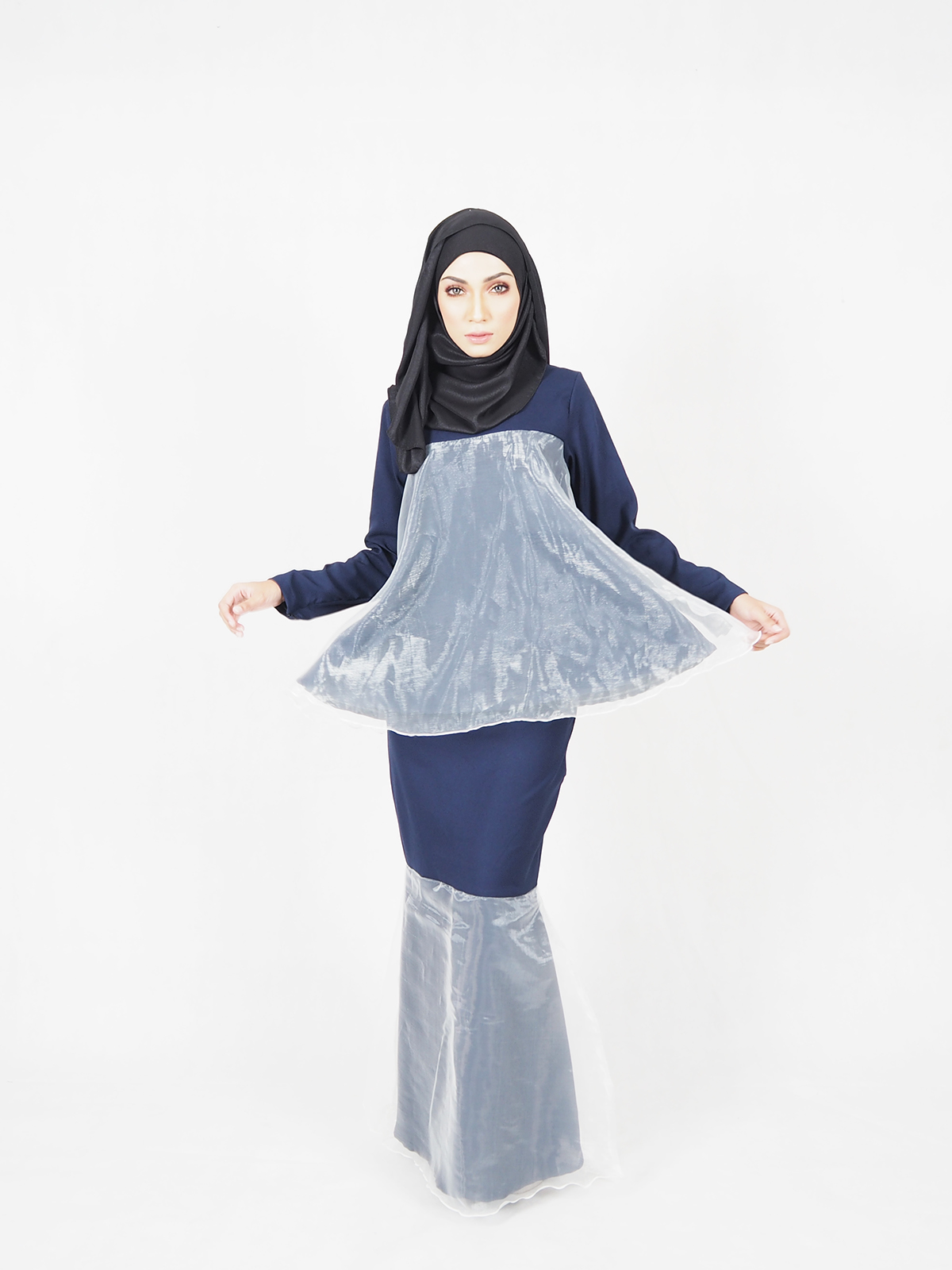SW4638 Baju Kurung (Maternity) Dark Blue