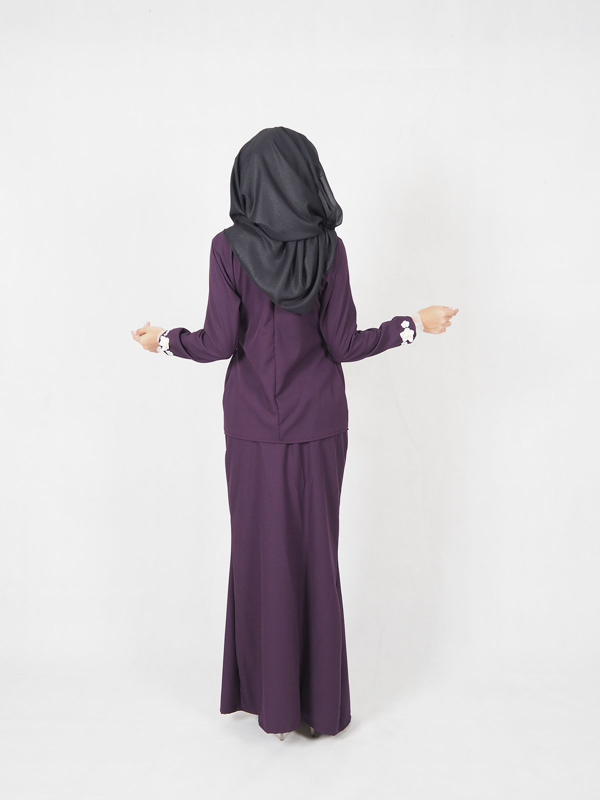 SW4645 Baju Kurung (Plus Size Breastfeed) Purple