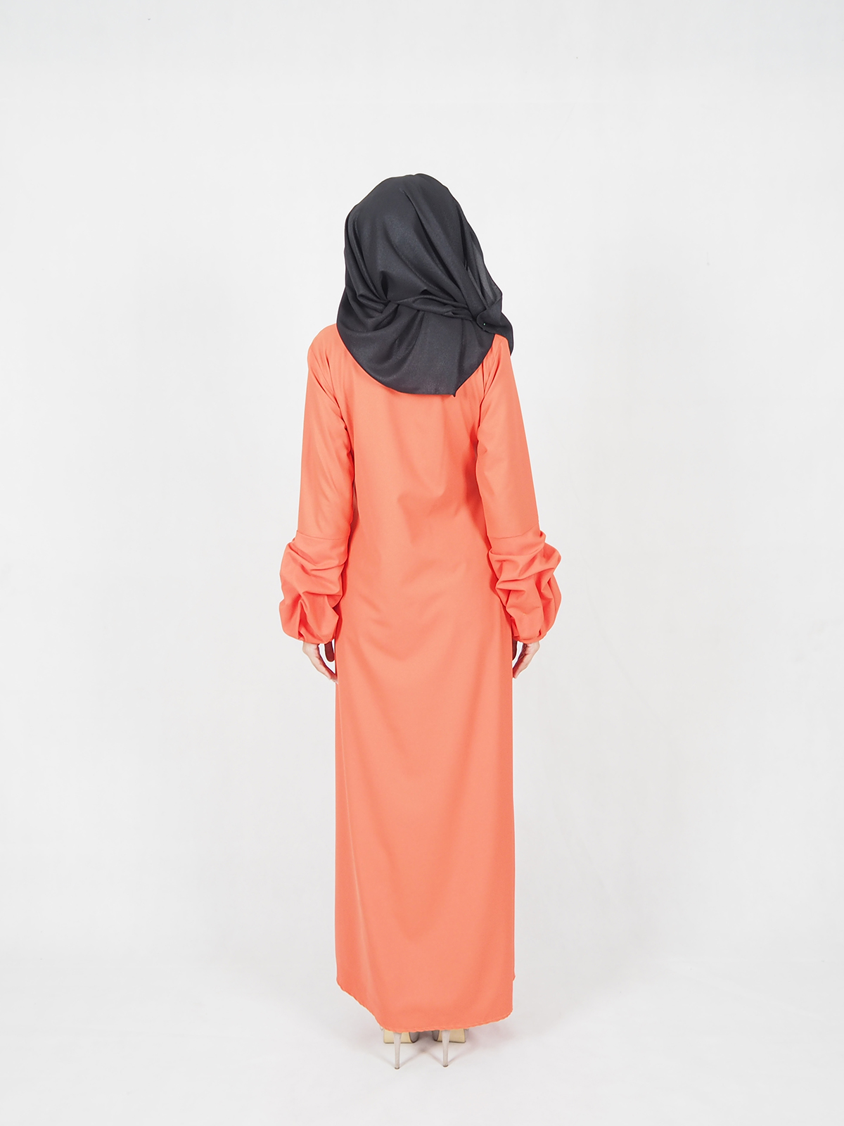 SW4648 Baju Kurung (Plus Size Breastfeed) Orange