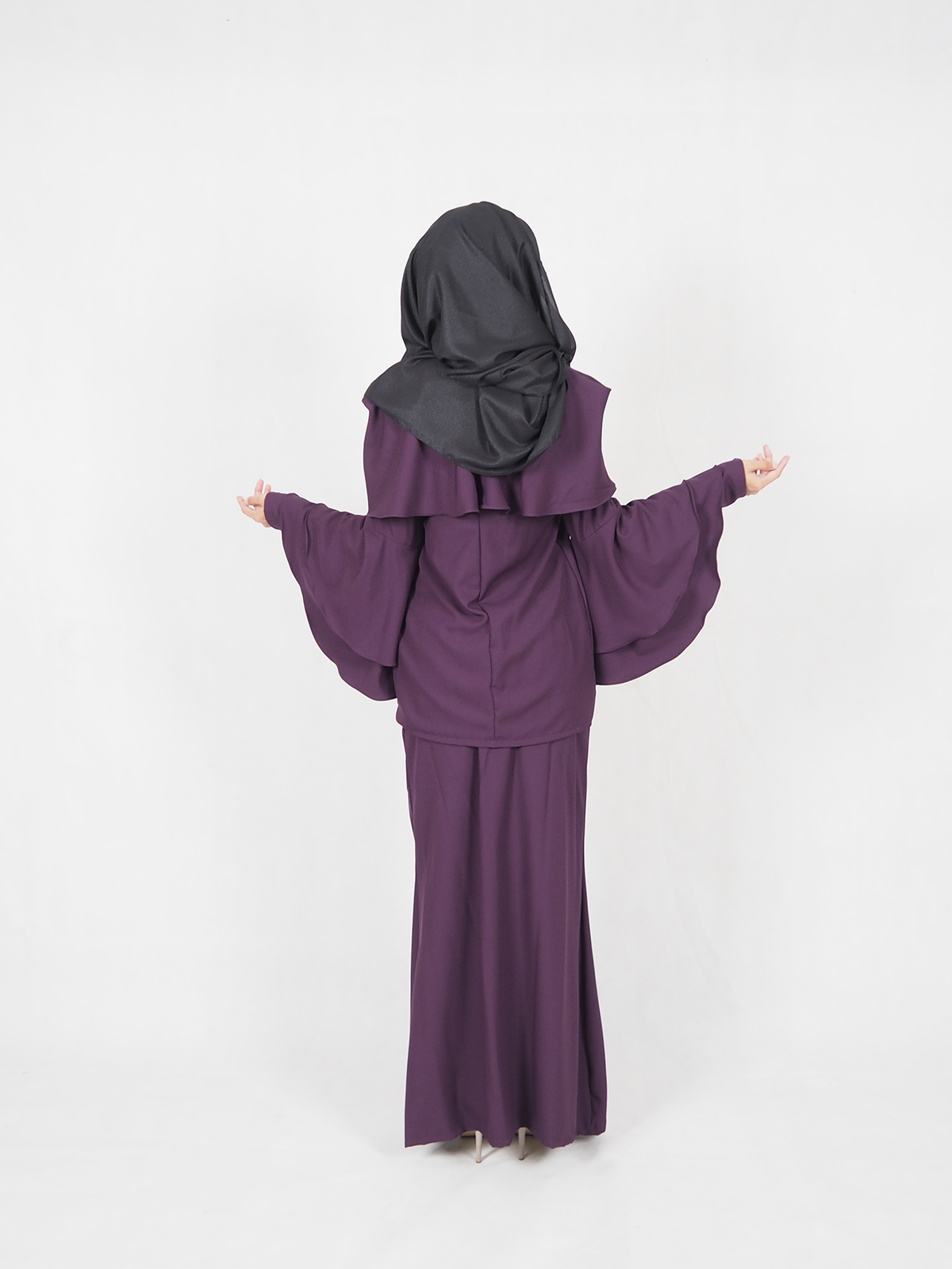 SW4649 Baju Kurung (Plus Size Breastfeed) Purple