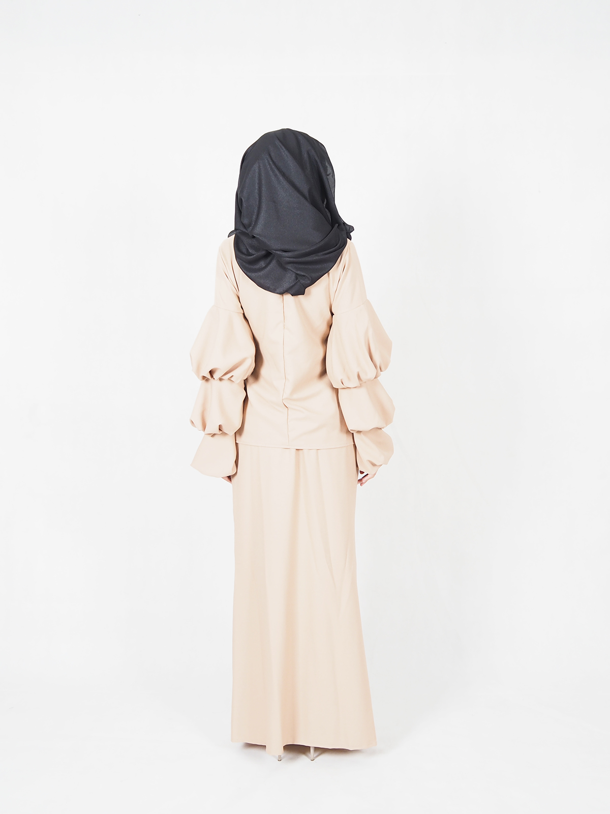 SW4675 Baju Kurung (Plus Size Breastfeed) Dark Brown