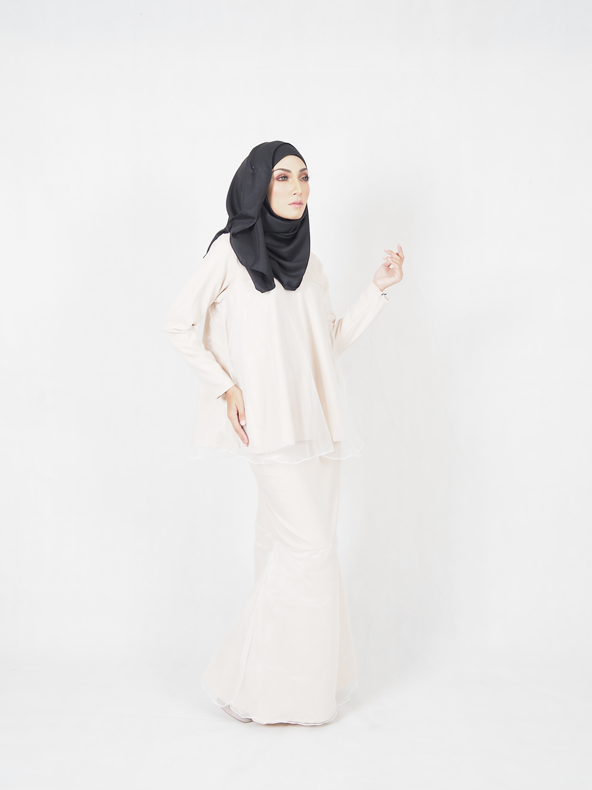 SW4680 Baju Kurung (Plus Size Maternity) Dark Brown