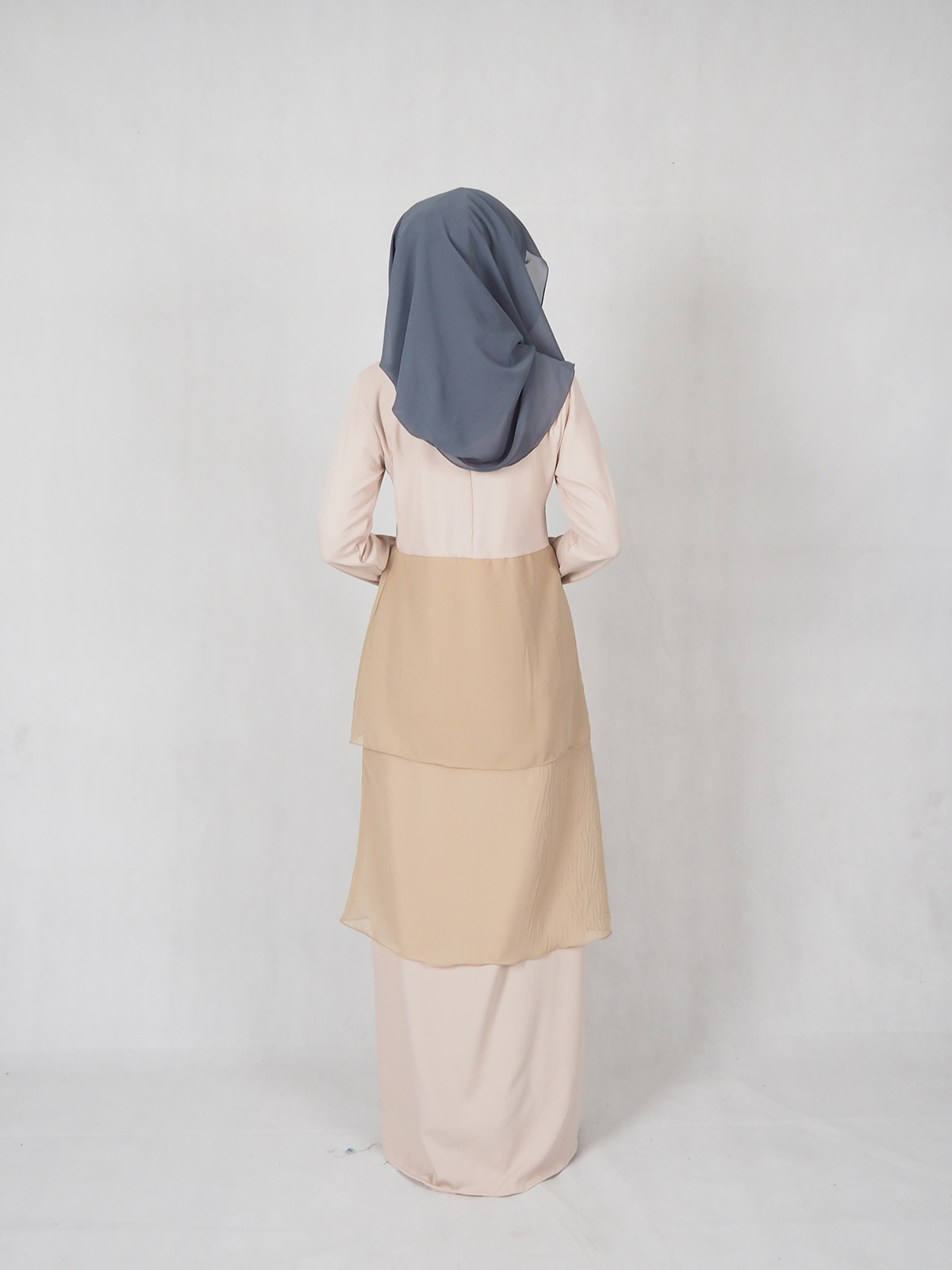 SW4686 Fashion Jubah (Plus Size Breastfeed) Cream