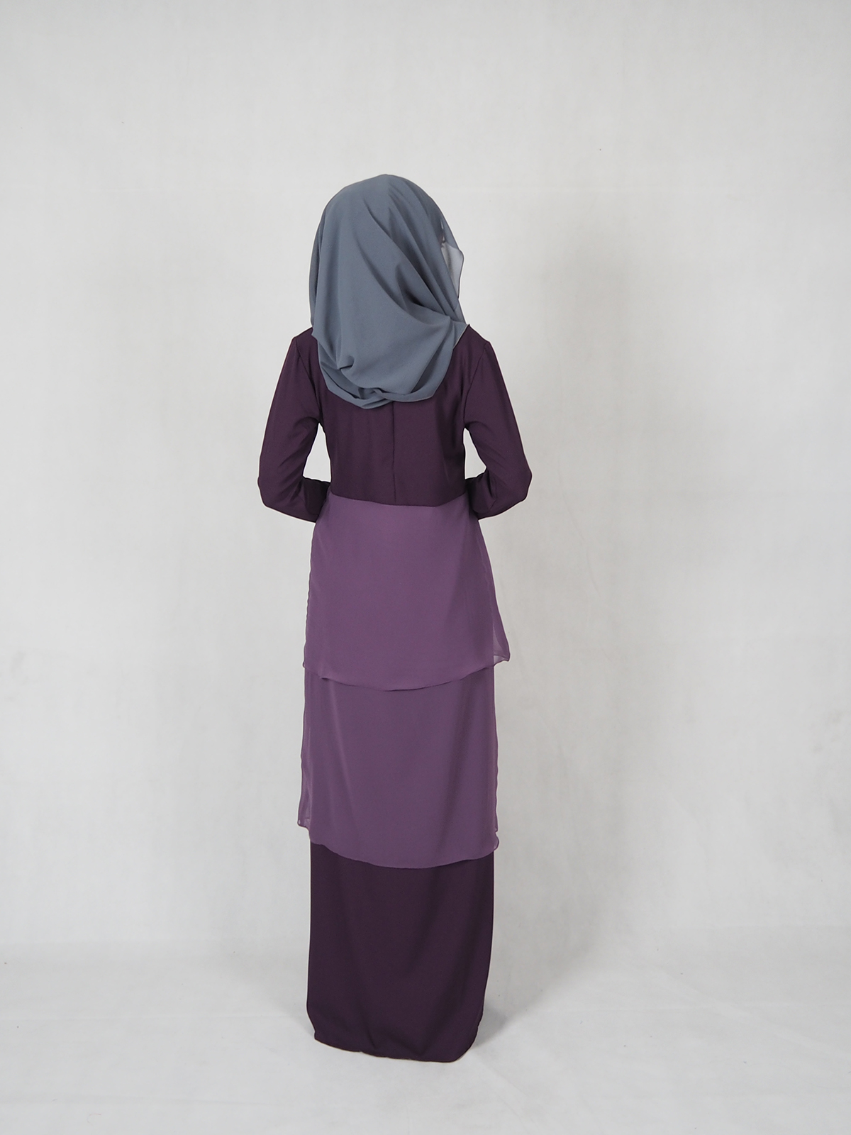 SW4686 Fashion Jubah (Plus Size Breastfeed) Purple