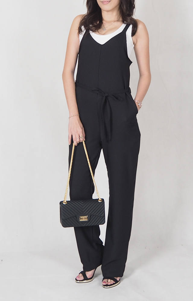 SW4691 Fashion Jumpsuit (Plus Size) Black
