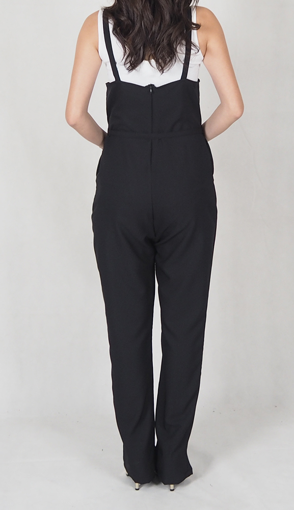SW4691 Fashion Jumpsuit (Plus Size) Black