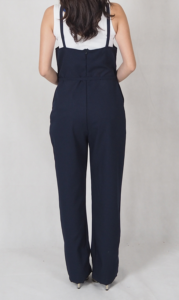 SW4691 Fashion Jumpsuit (Plus Size) Navy