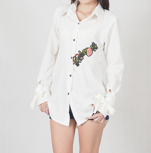 SW4694 Stylish Top (Plus Size) Cream