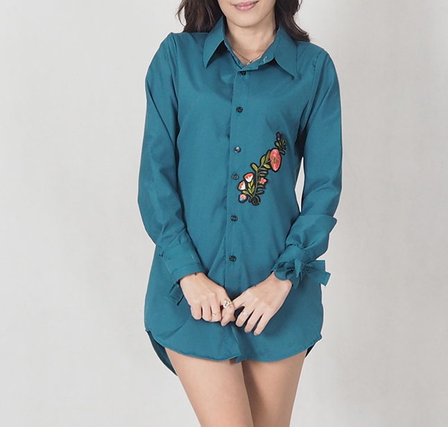 SW4694 Stylish Top (Plus Size) Green