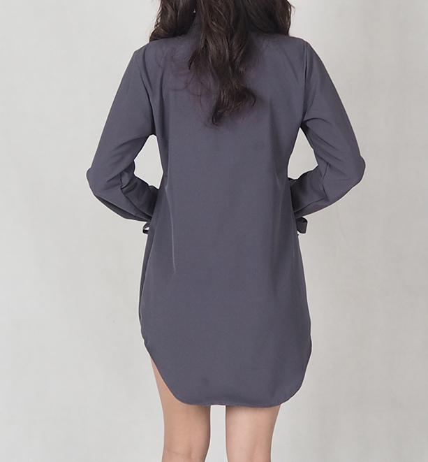 SW4694 Stylish Top (Plus Size) Grey