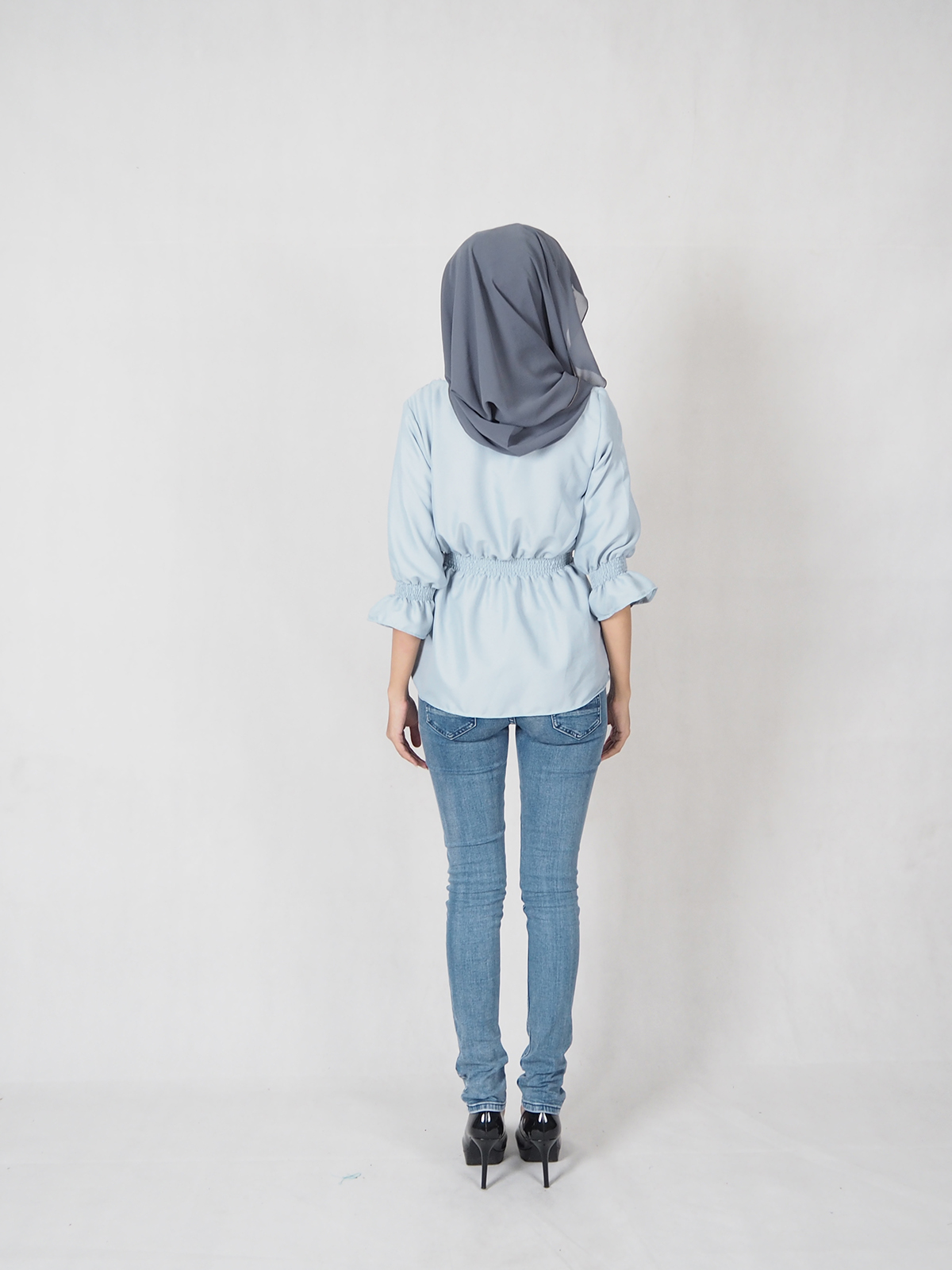 SW4697 Charming Blouse Light Blue