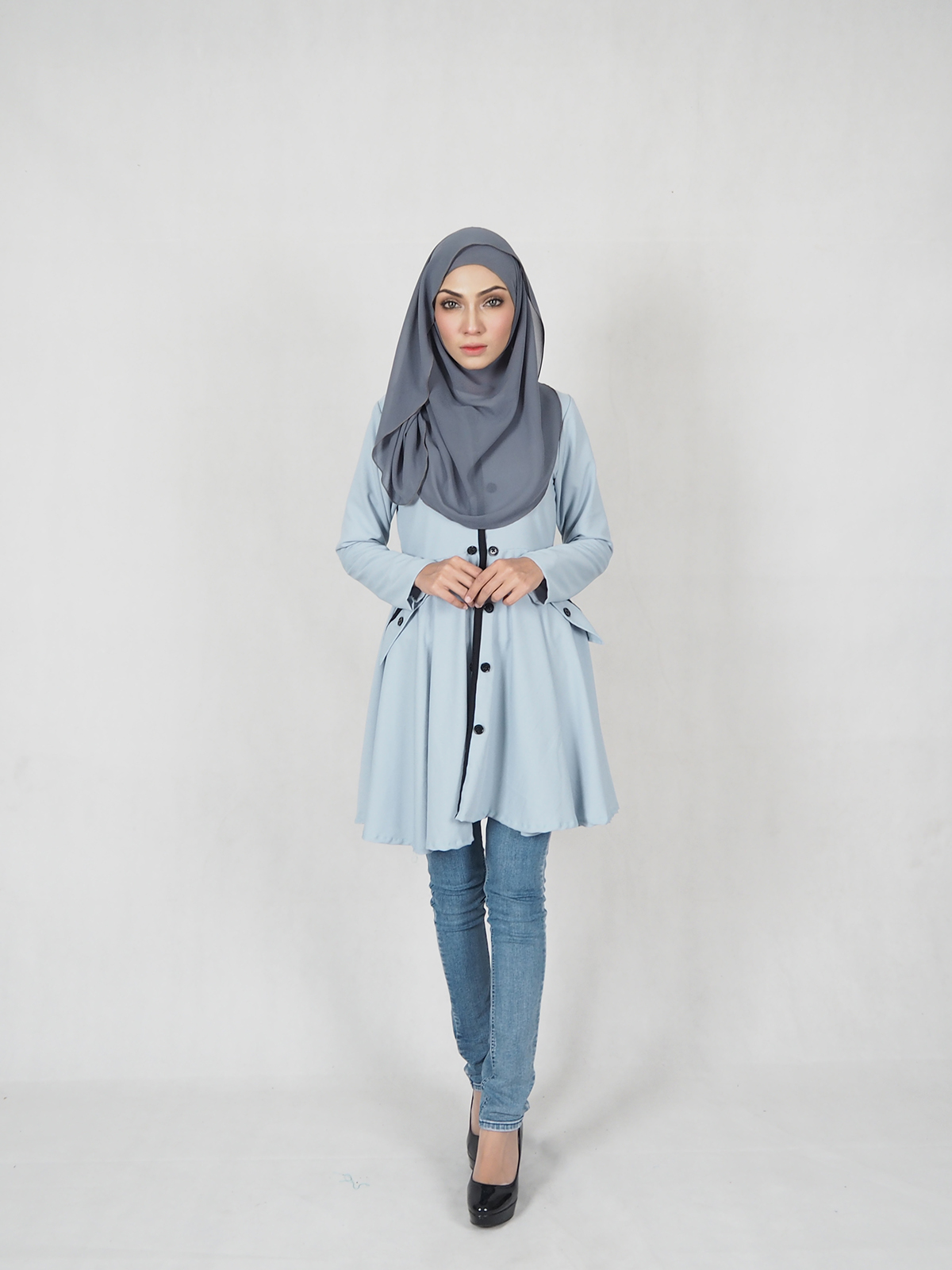 SW4699 Pretty Blouse Light Blue