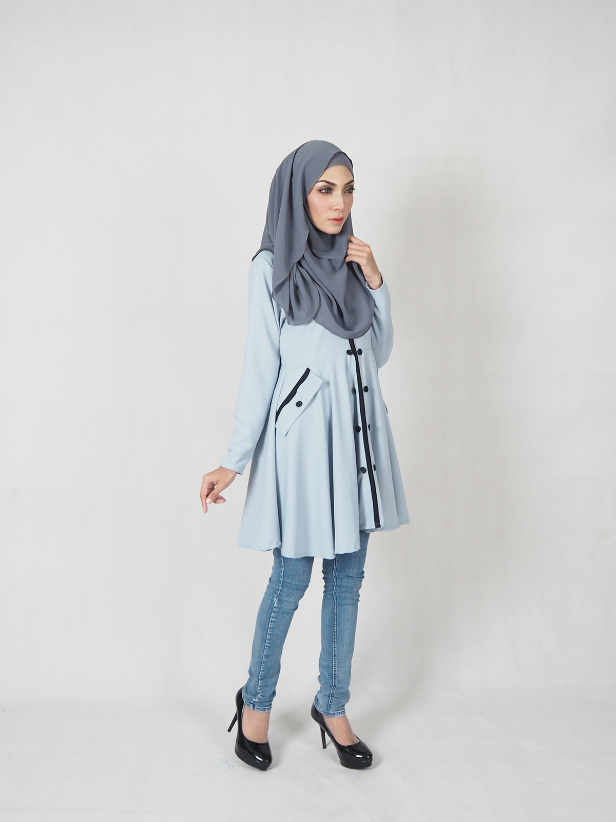 SW4699 Pretty Blouse Light Blue