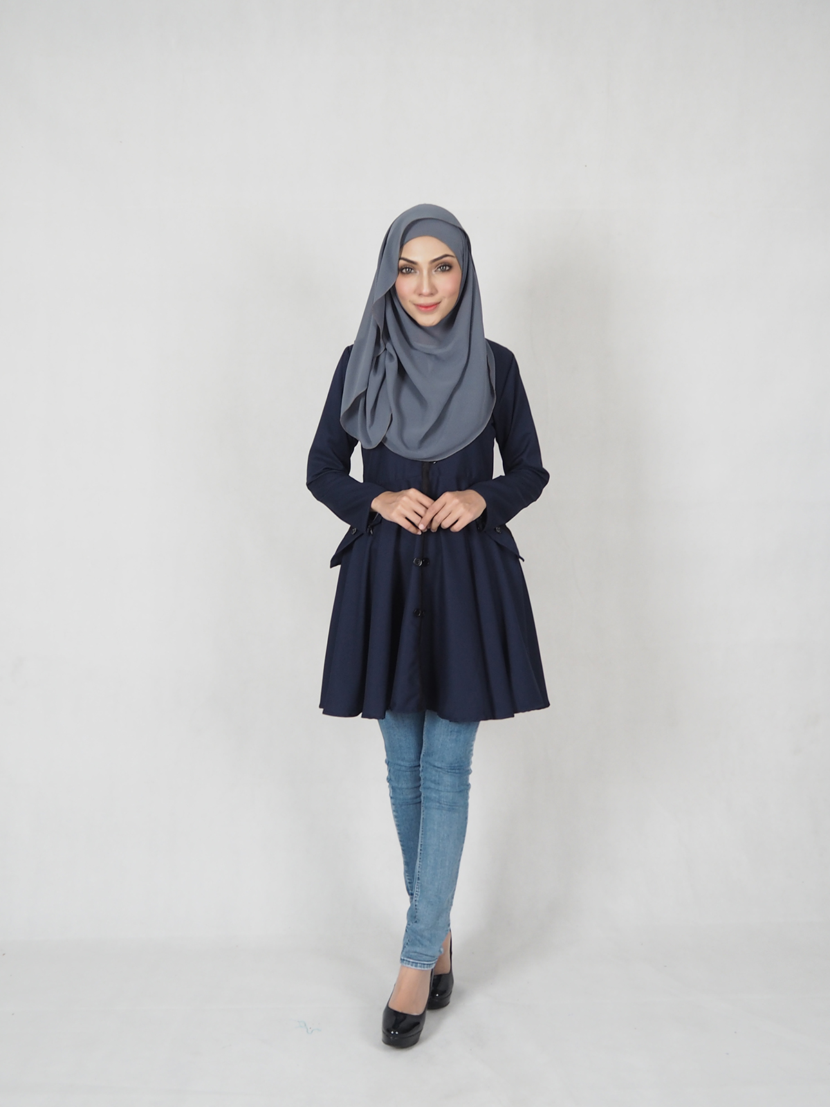 SW4699 Pretty Blouse Navy