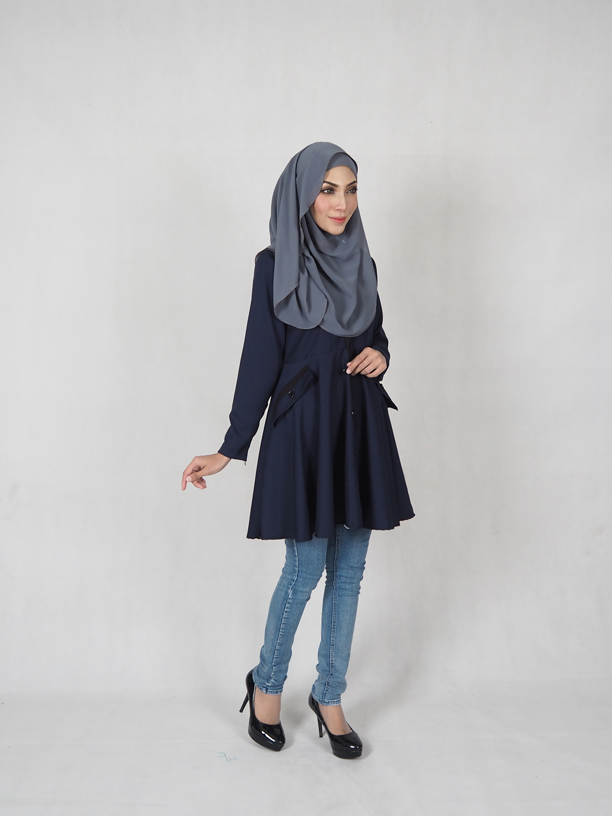 SW4699 Pretty Blouse Navy