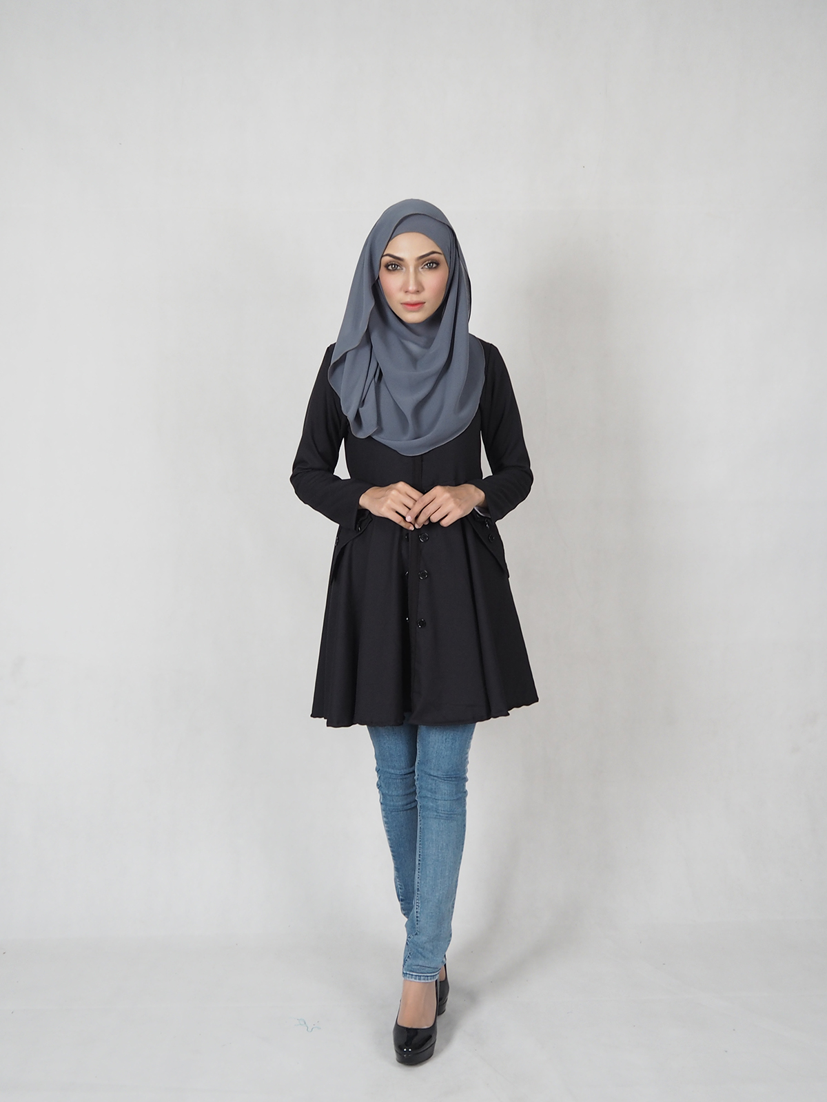 SW4710 Pretty Blouse (Plus Size) Black