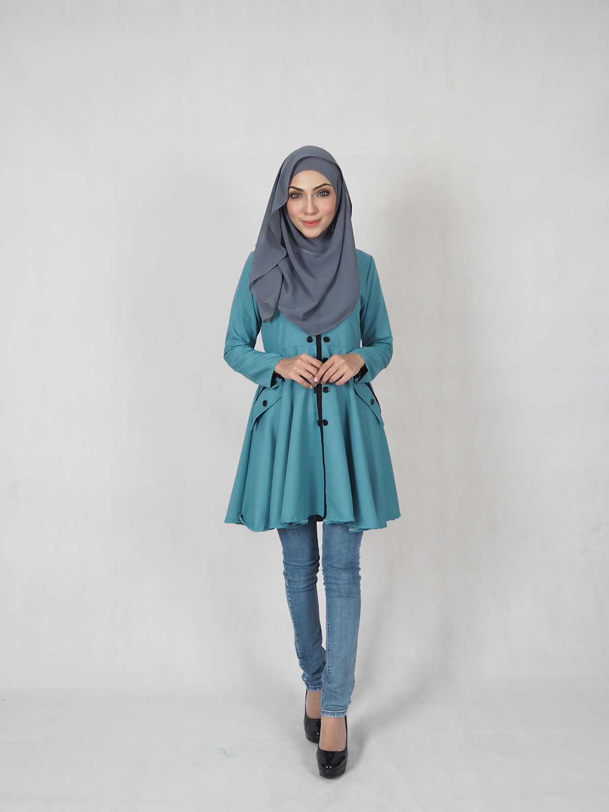 SW4710 Pretty Blouse (Plus Size) Dark Green