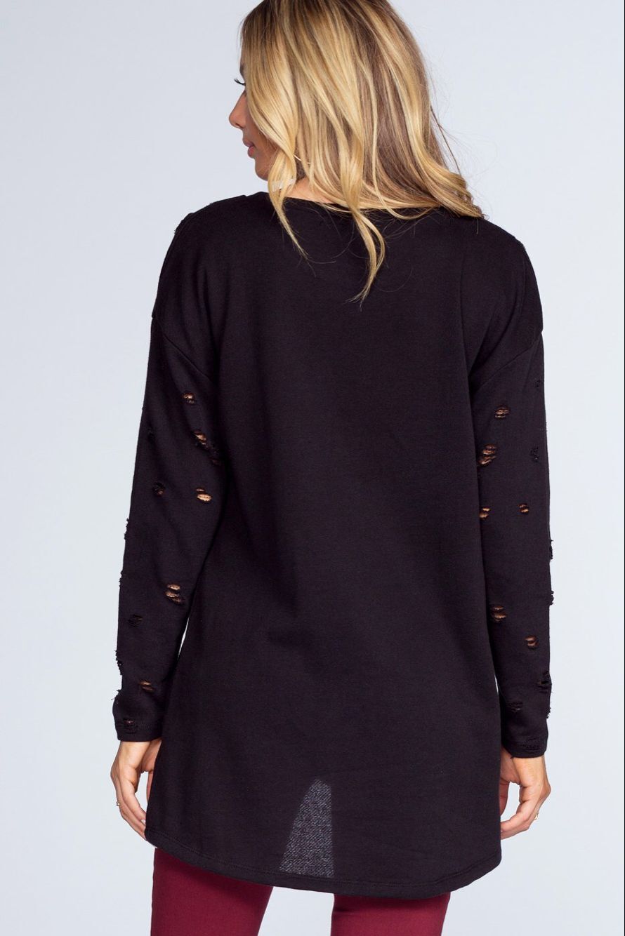GW1938 Stylish Top Black