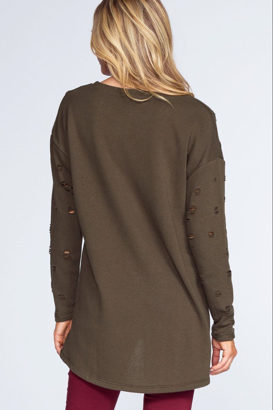 GW1938 Stylish Top Brown