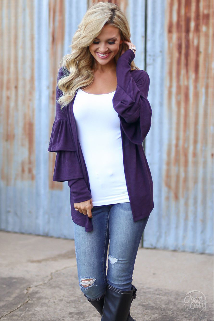 GW2005 Sweet Cardigan Purple