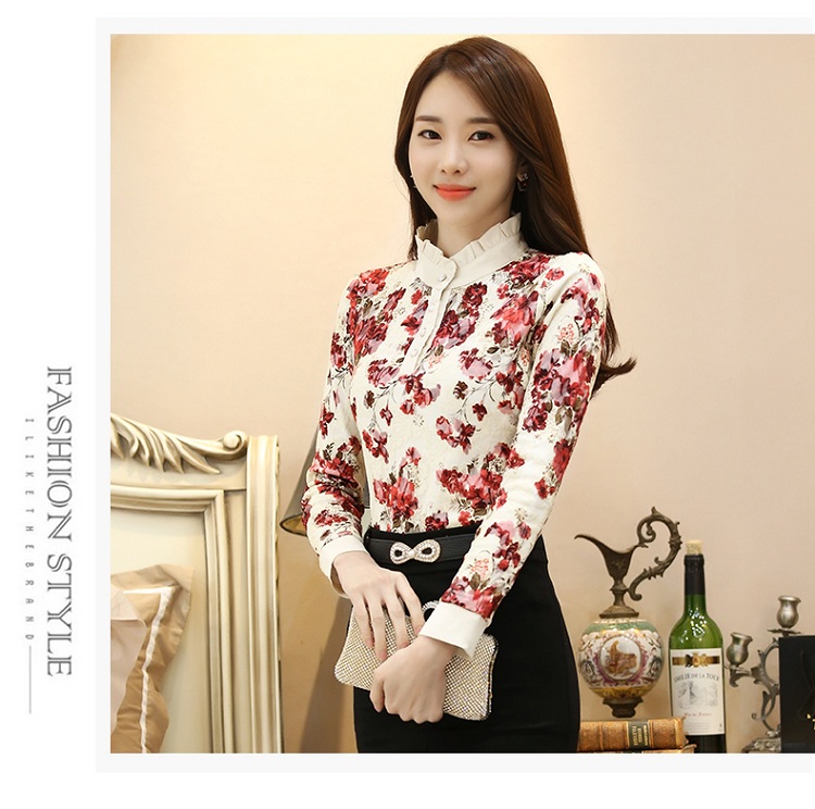 EW20304 Pretty Floral Top Red