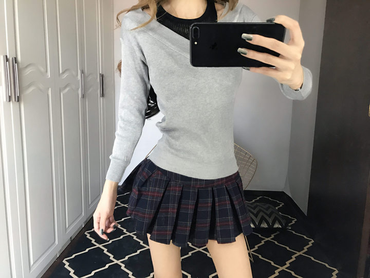 EW20311 Fashion One Piece Top Grey