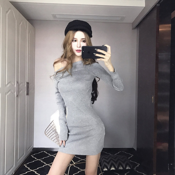 EW20313 Stylish Dress Grey