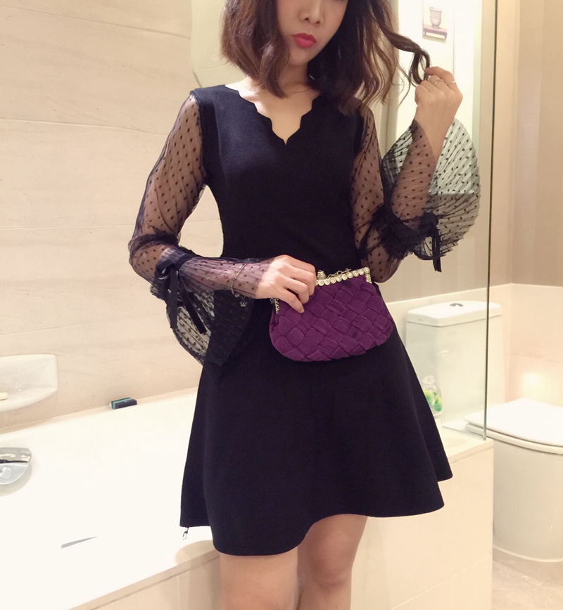 EW20320 Pretty Dress Black