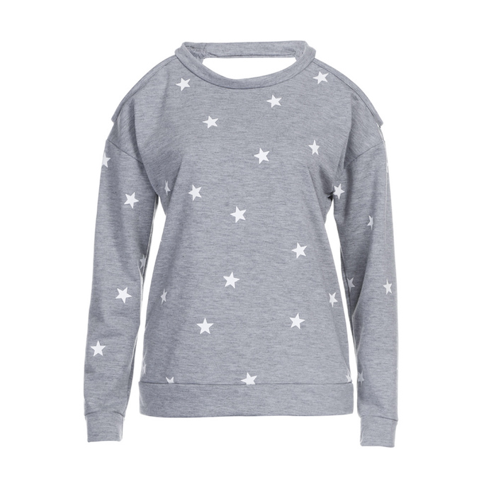 EW20322 Europe Fashion Top Grey