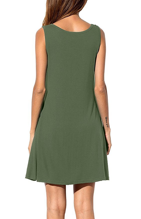 EW20337 Europe Stylish Dress Green
