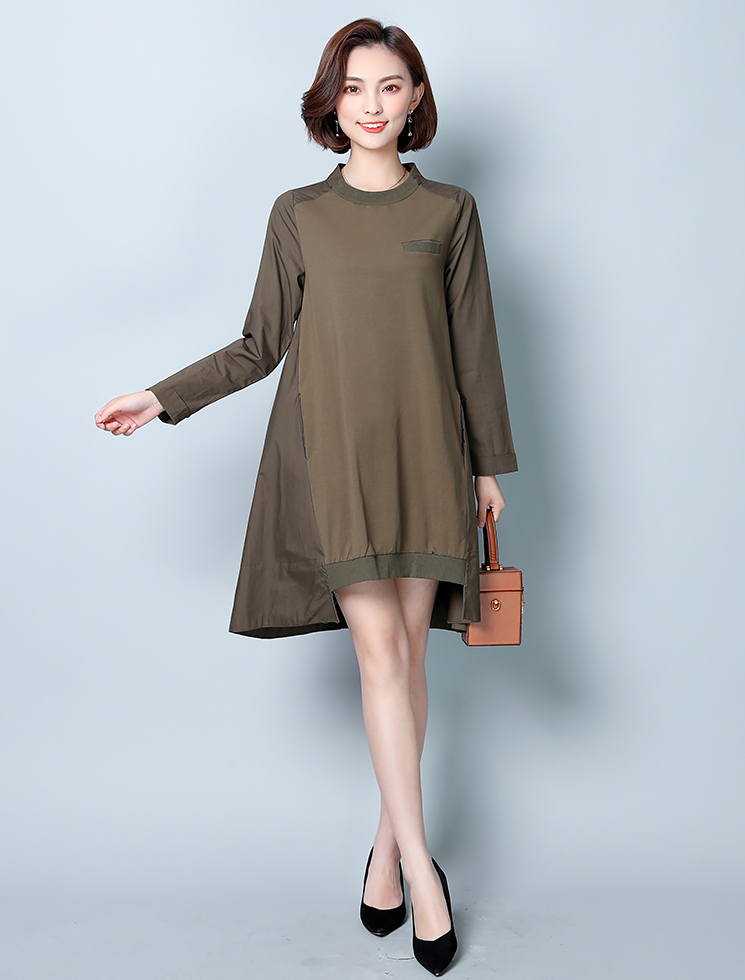 GW2033 Fashion Dress Army Green