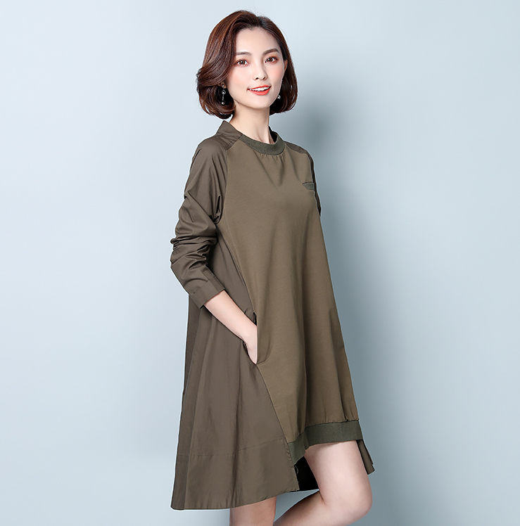 GW2033 Fashion Dress Army Green