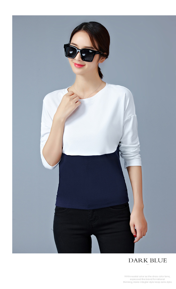 EW20340 Stylish Dual Colour Top White