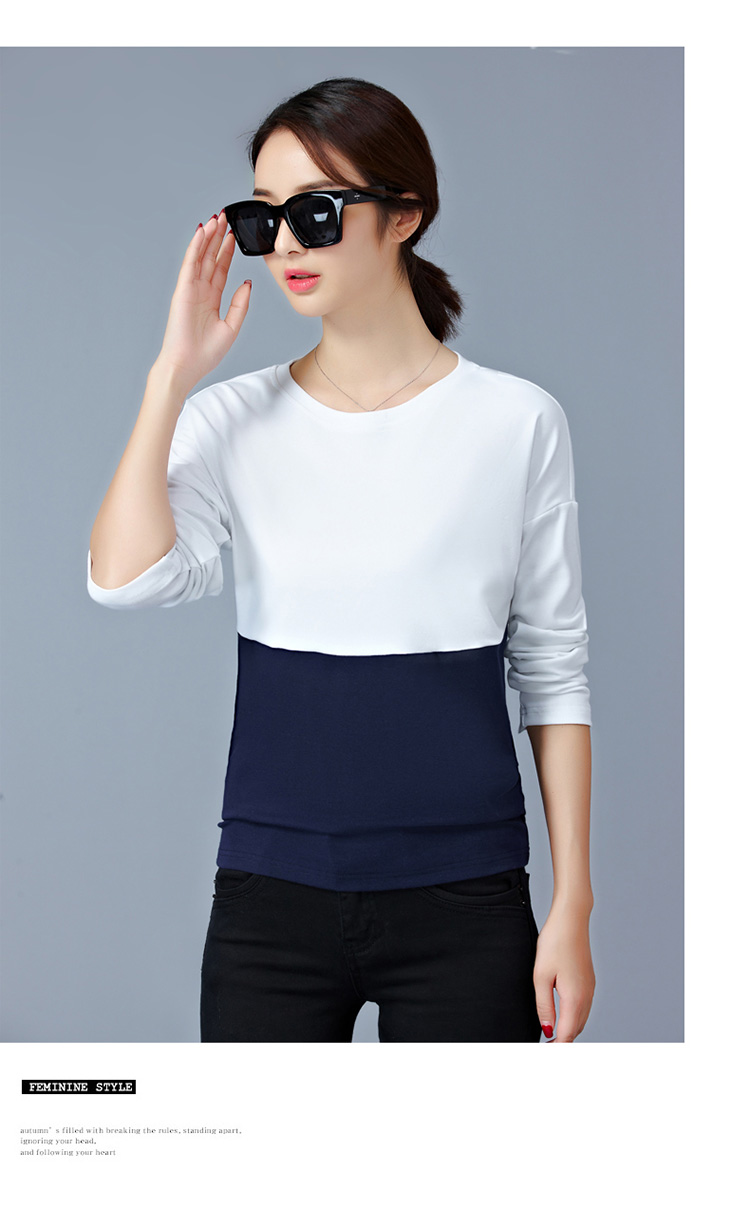 EW20340 Stylish Dual Colour Top White