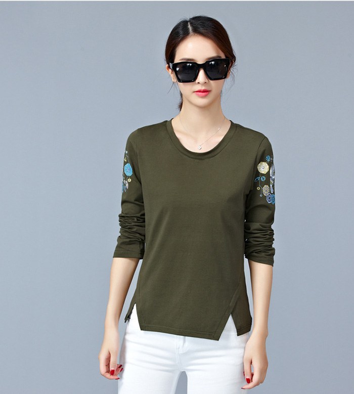 EW20341 Fashion Top Army Green