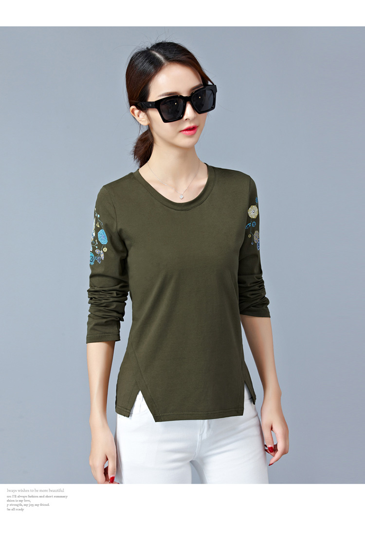EW20341 Fashion Top Army Green