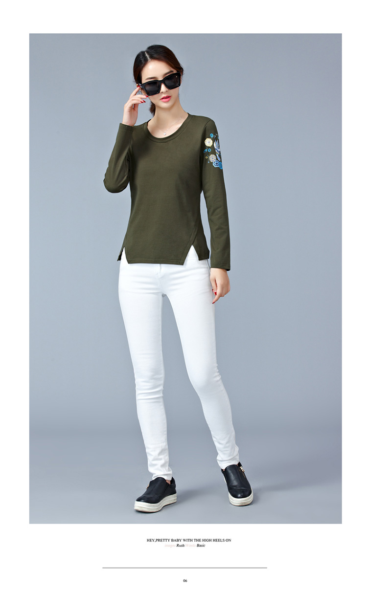 EW20341 Fashion Top Army Green