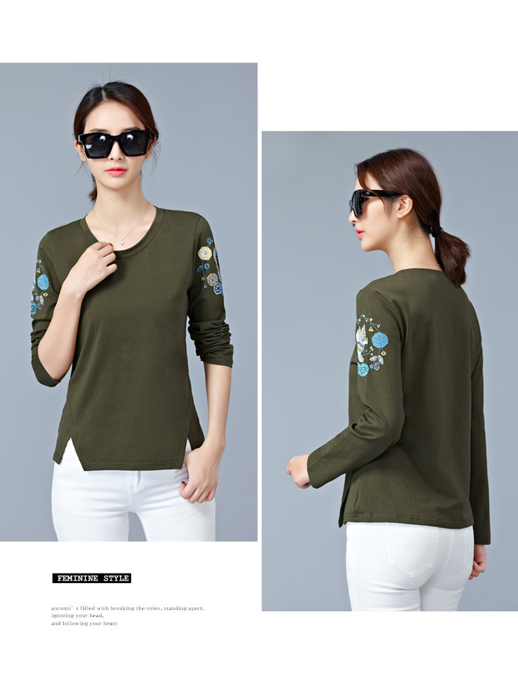 EW20341 Fashion Top Army Green