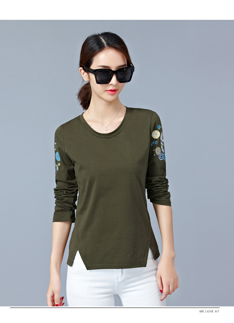 EW20341 Fashion Top Army Green