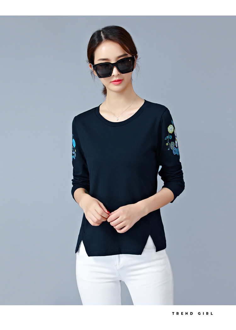 EW20341 Fashion Top Dark Blue