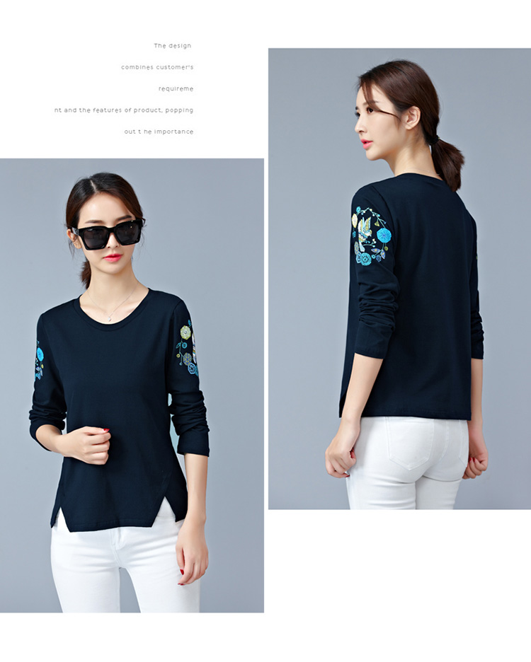 EW20341 Fashion Top Dark Blue