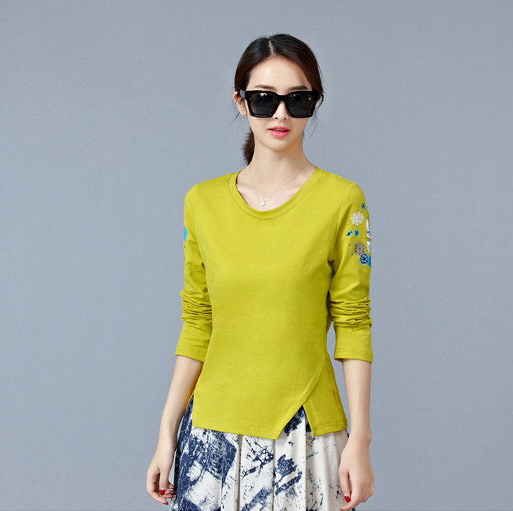EW20341 Fashion Top Yellow