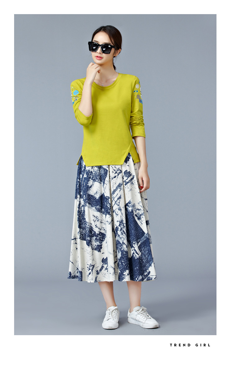 EW20341 Fashion Top Yellow