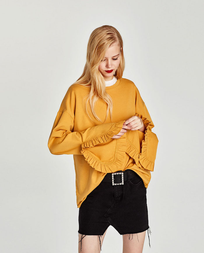 EW20354 Europe Stylish Top Yellow